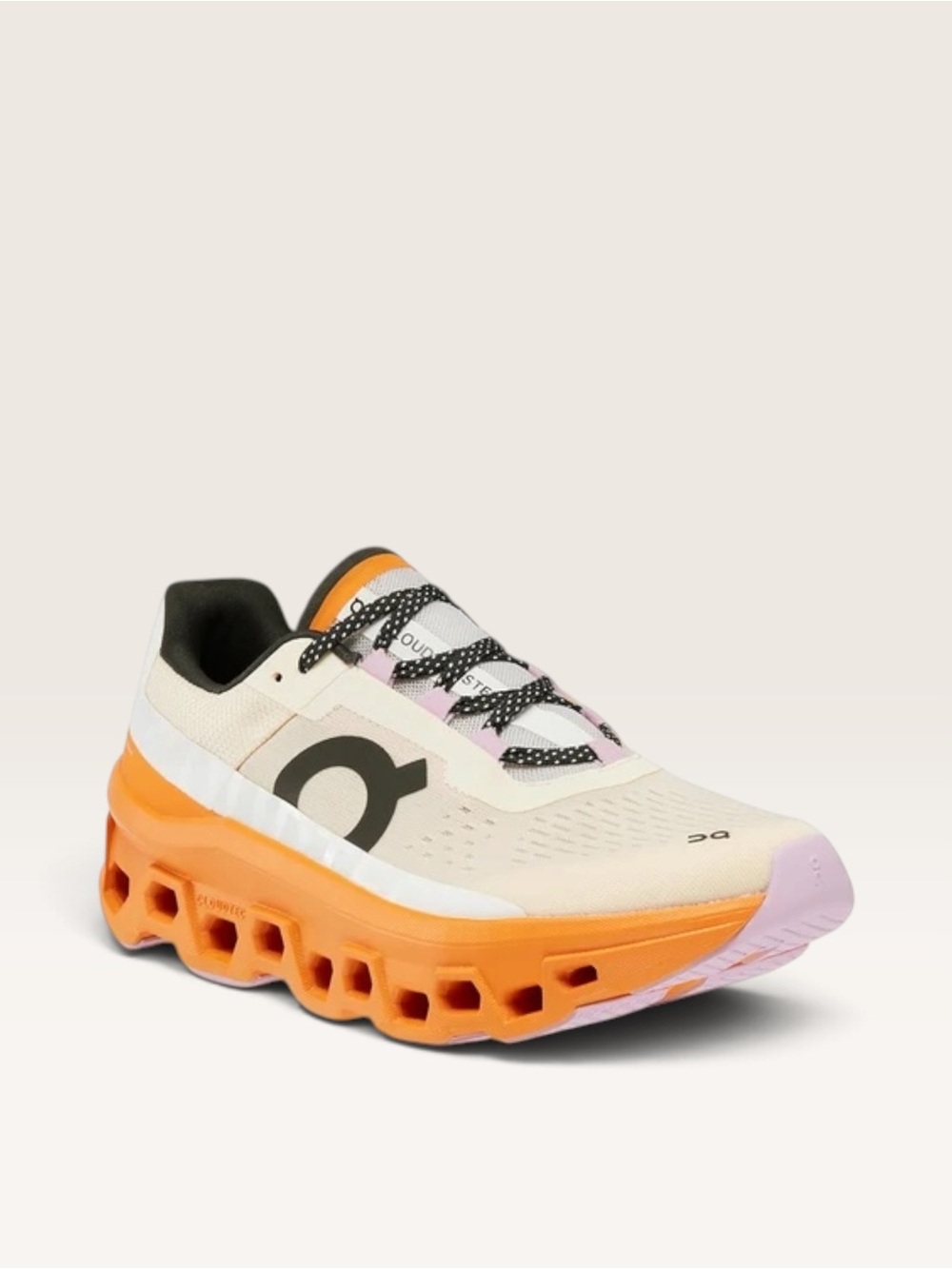 On Cloud Running Women’s Trainer in Cream, Orange & Lavender